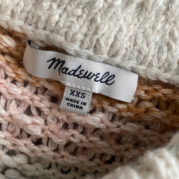 Madewell Rainbow Stripe Crewneck Sweater XXS - Picture 5 of 8